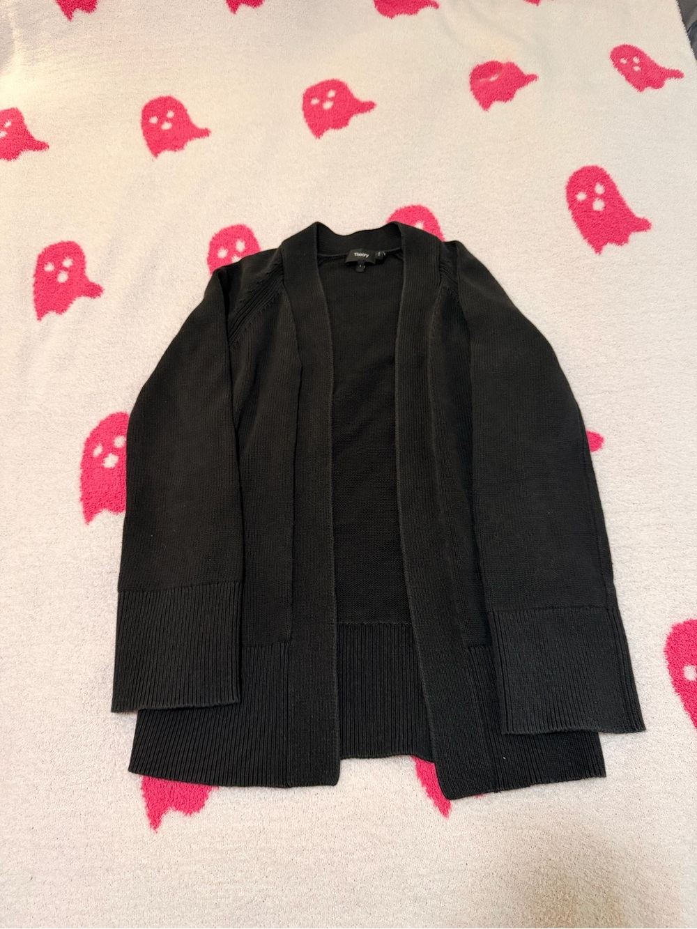 Theory Black Knit Cardigan - Size S